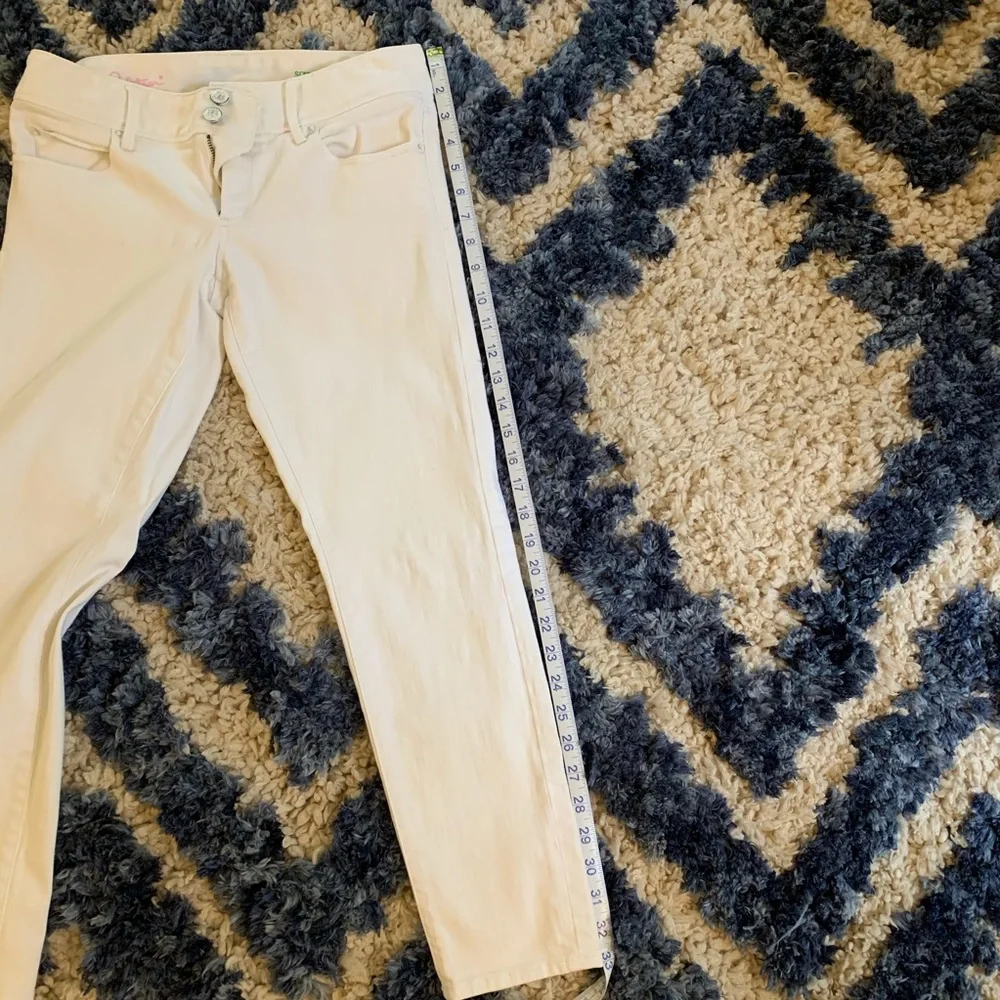 ๐ฅ SOLD ๐ฅ Lilly Pulitzer White Worth Skinny Mini Jeans - Picture 8 of 8